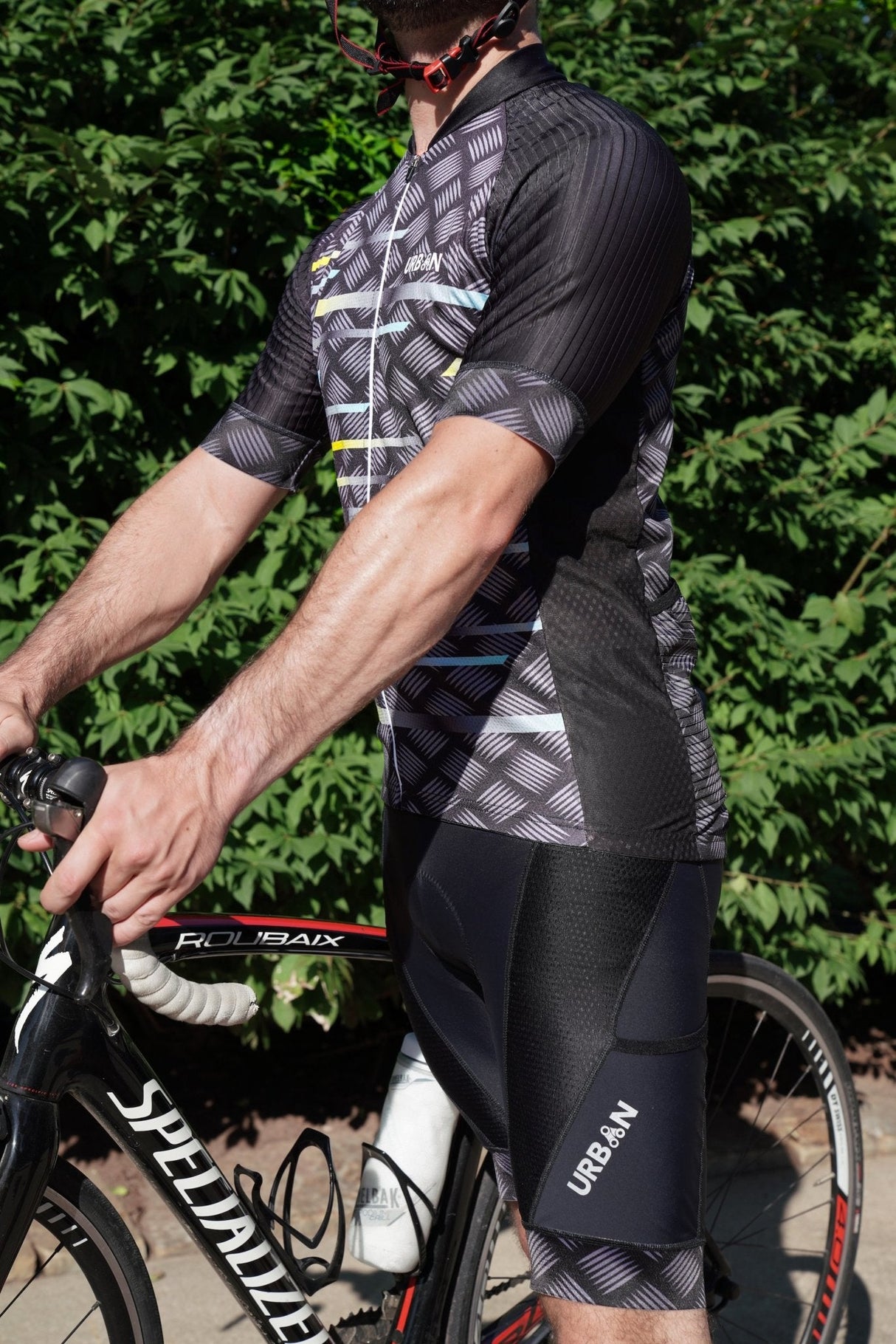 Men’s Pro Urban Cycling Carbide Short Sleeve Jerseys / Bib Shorts