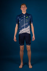 Men's Pro Urban Geo Short Sleeve Jerseys / Bib Shorts