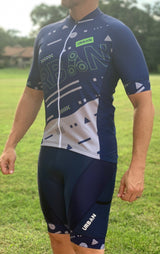 Men's Pro Urban Geo Short Sleeve Jerseys / Bib Shorts