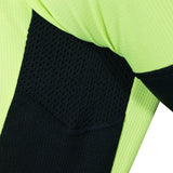 Men's Safety Yellow Short Sleeve Jerseys / Bib Shorts