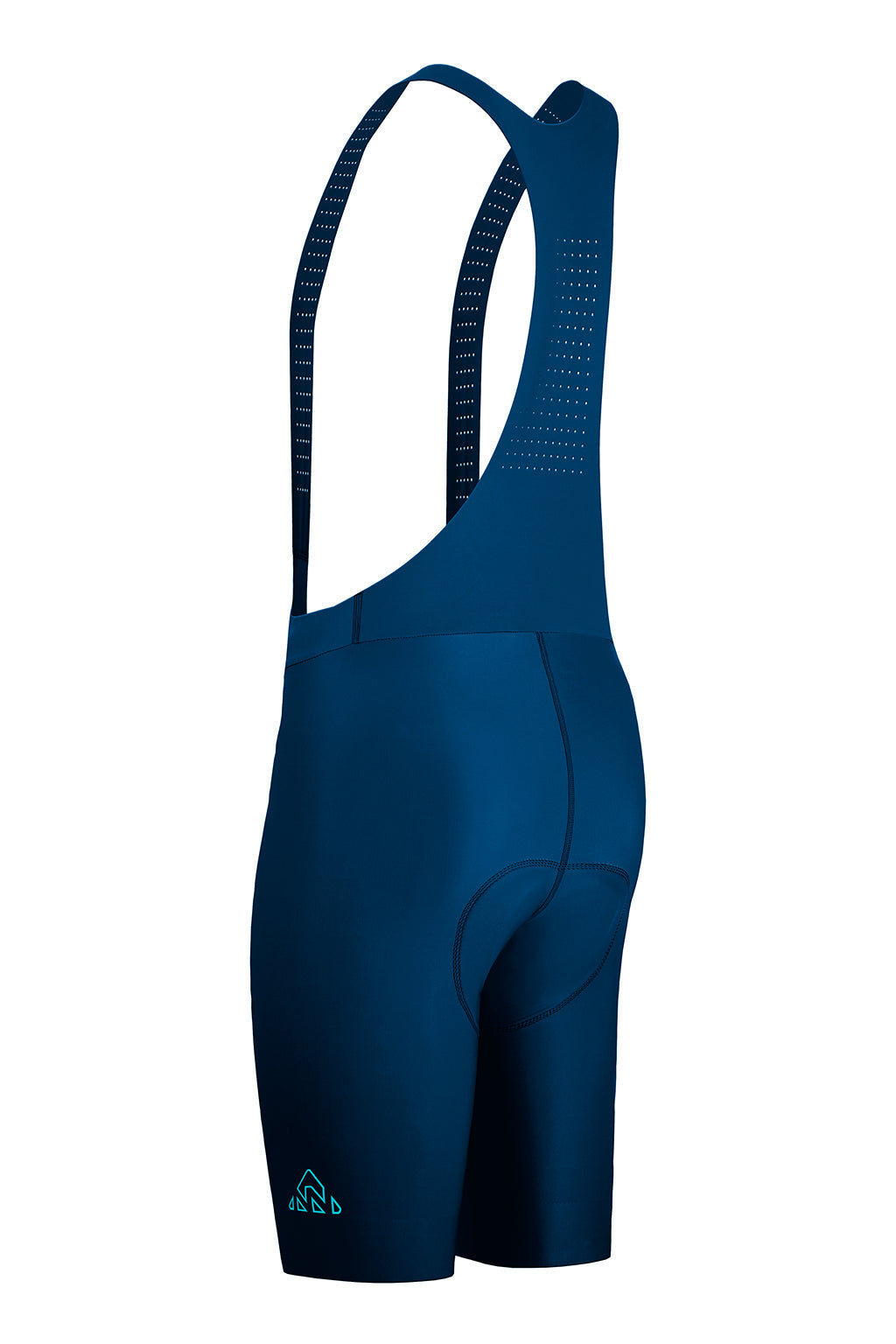 Men's Seamless Peacock Blue Pro Cycling Bib Shorts