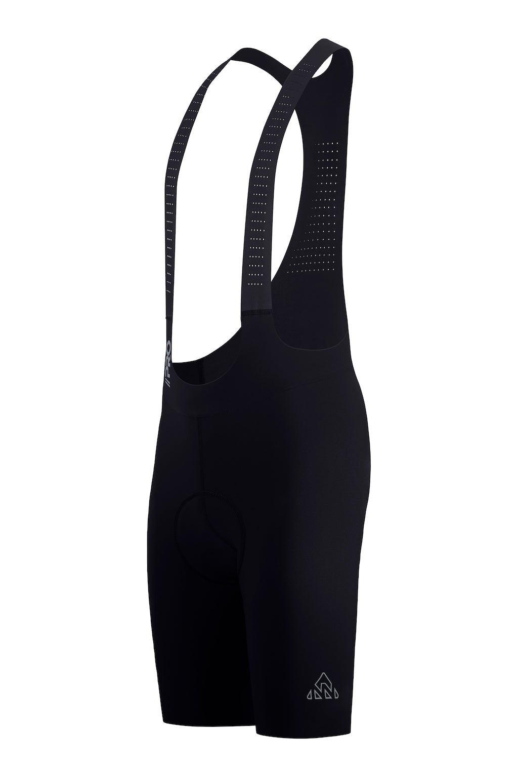 Men's Seamless Black Pro Cycling Bib Shorts