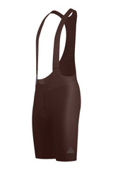 Men's Seamless Brown Pro Cycling Bib Shorts