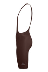 Men's Seamless Brown Pro Cycling Bib Shorts