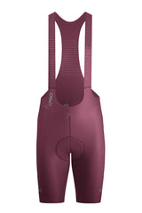 Men's Seamless Burgundy Pro Cycling Bib Shorts