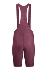 Men's Seamless Burgundy Pro Cycling Bib Shorts