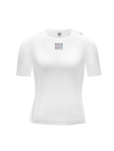Men's White Short-Sleeve Cycling Base Layer