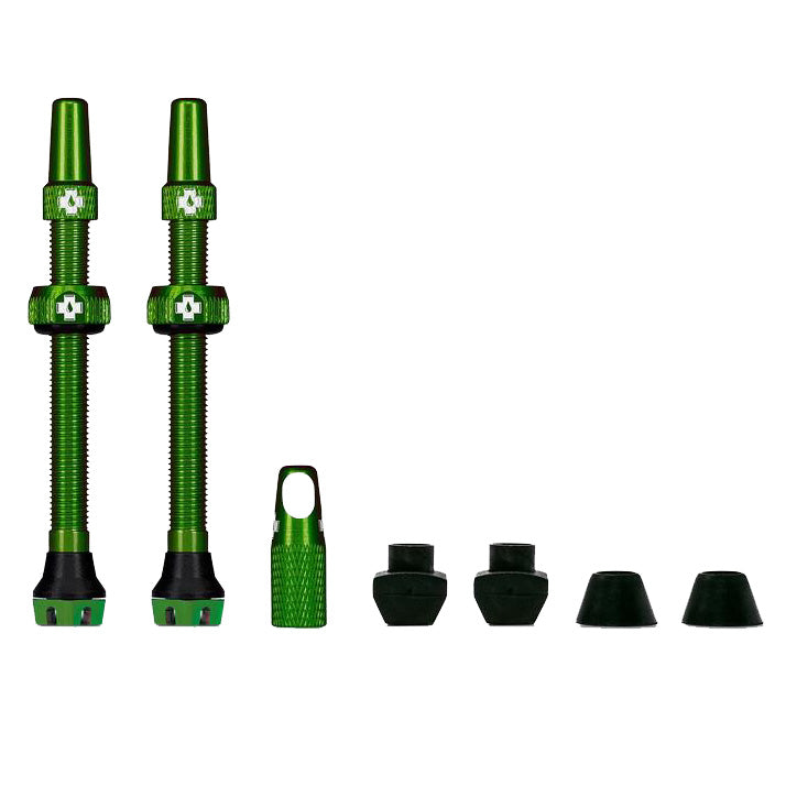 Tubeless Valve, 60mm, Pair - Green V2  NLS