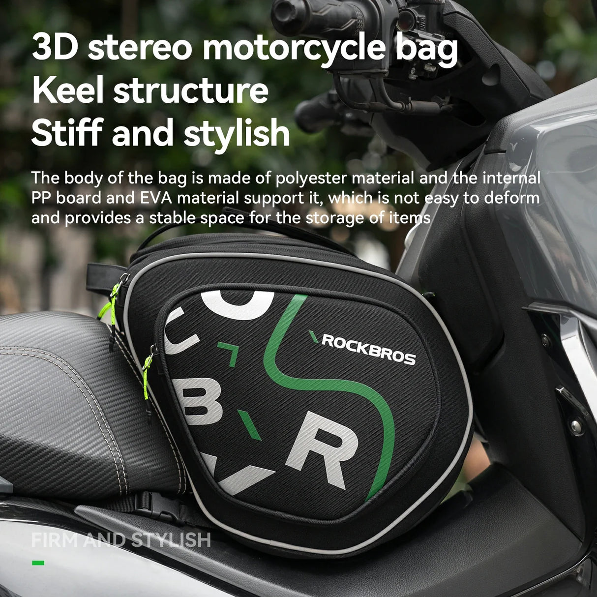 Motorcycle Tank Bag Helmet Bag 12L With Rain Cover