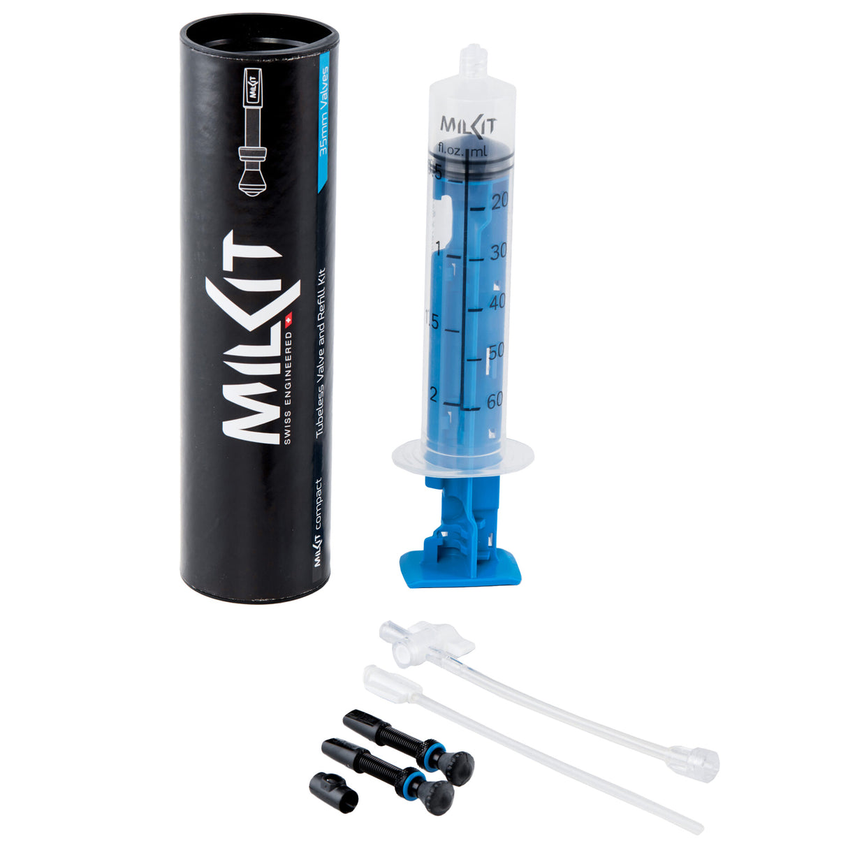 Compact Tubeless Valve and Applicator Kit - 35mm
