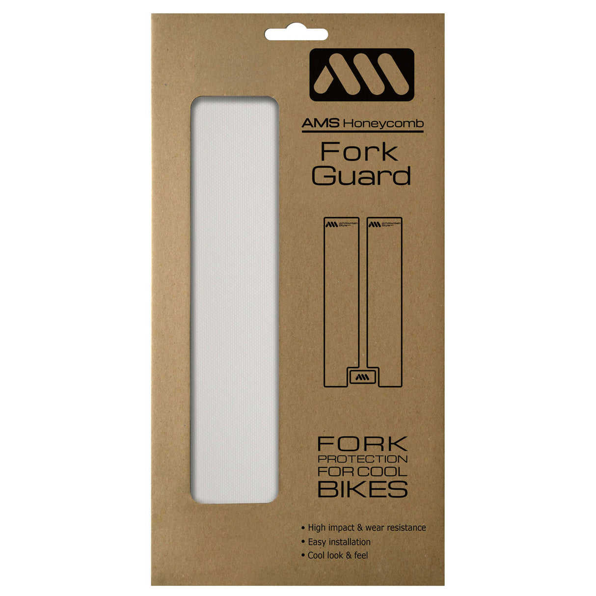 Honeycomb Fork Guard, Clear/Silver