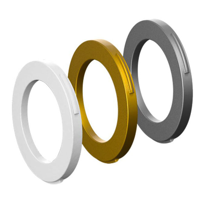 Caliper Cover Kit, MT Series, 4-Piston - White/Gold/S