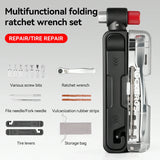 Multifunctional Mini Ratchet 15 In 1 Bike Repair Tool Kit for Cycling Emergencies