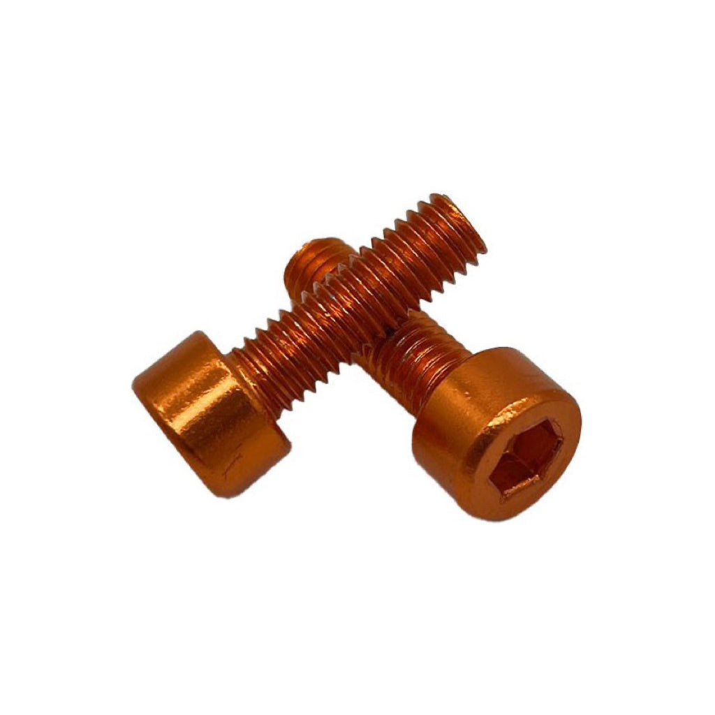 Anodized Cage Bolt, Orange, Pair