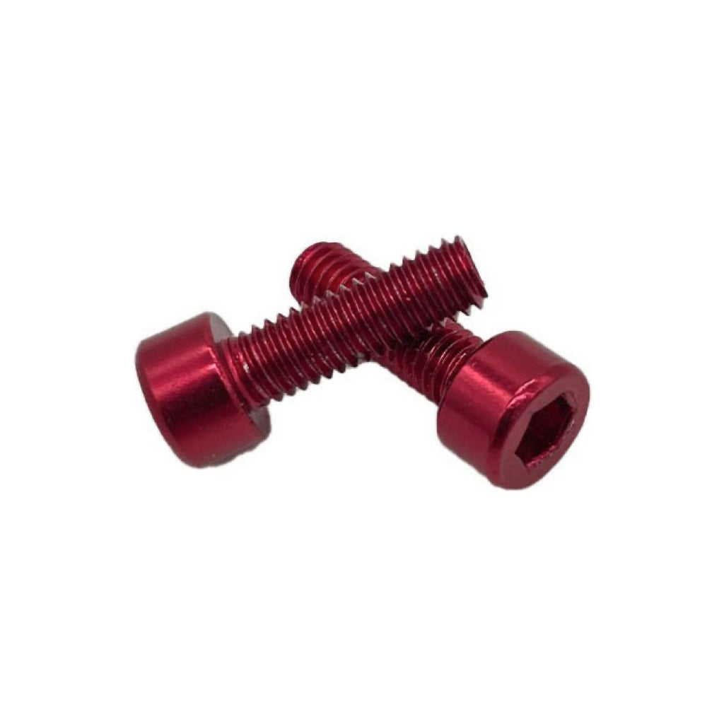 Anodized Cage Bolt, Red, Pair