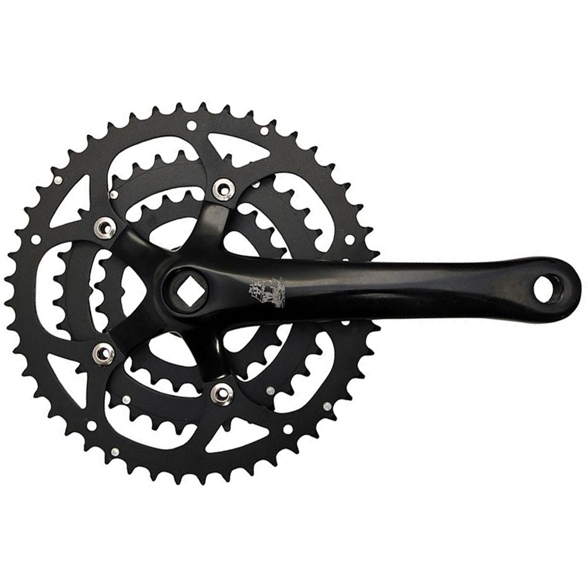 XDT Crankset, 26/36/48t, 170mm - Black