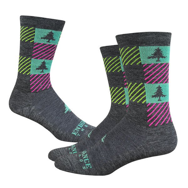 NEAF Check 6" Race Wool Sock - Fruity