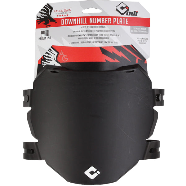 Aaron Gwin Downhill Number Plate, Black