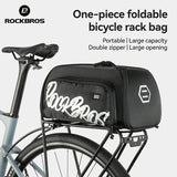 Bike Rear Rack Bag One-Piece Foldable 11L-15L