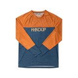 Long Sleeve VenTop Jersey - Burning Orange/Slate Grey