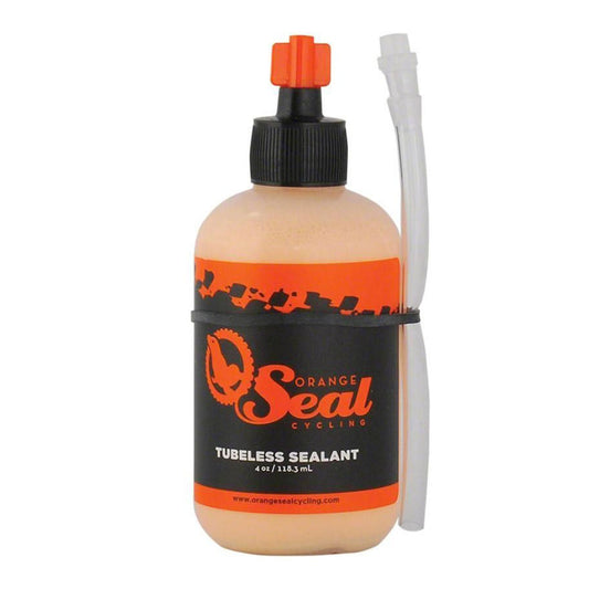 Orange Seal Tubeless Tire Sealant with Twist Lock Applicator - 4oz