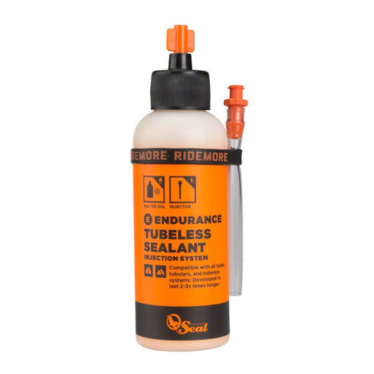 Orange Seal Endurance Tubeless Tire Sealant with Twist Lock Applicator - 4oz