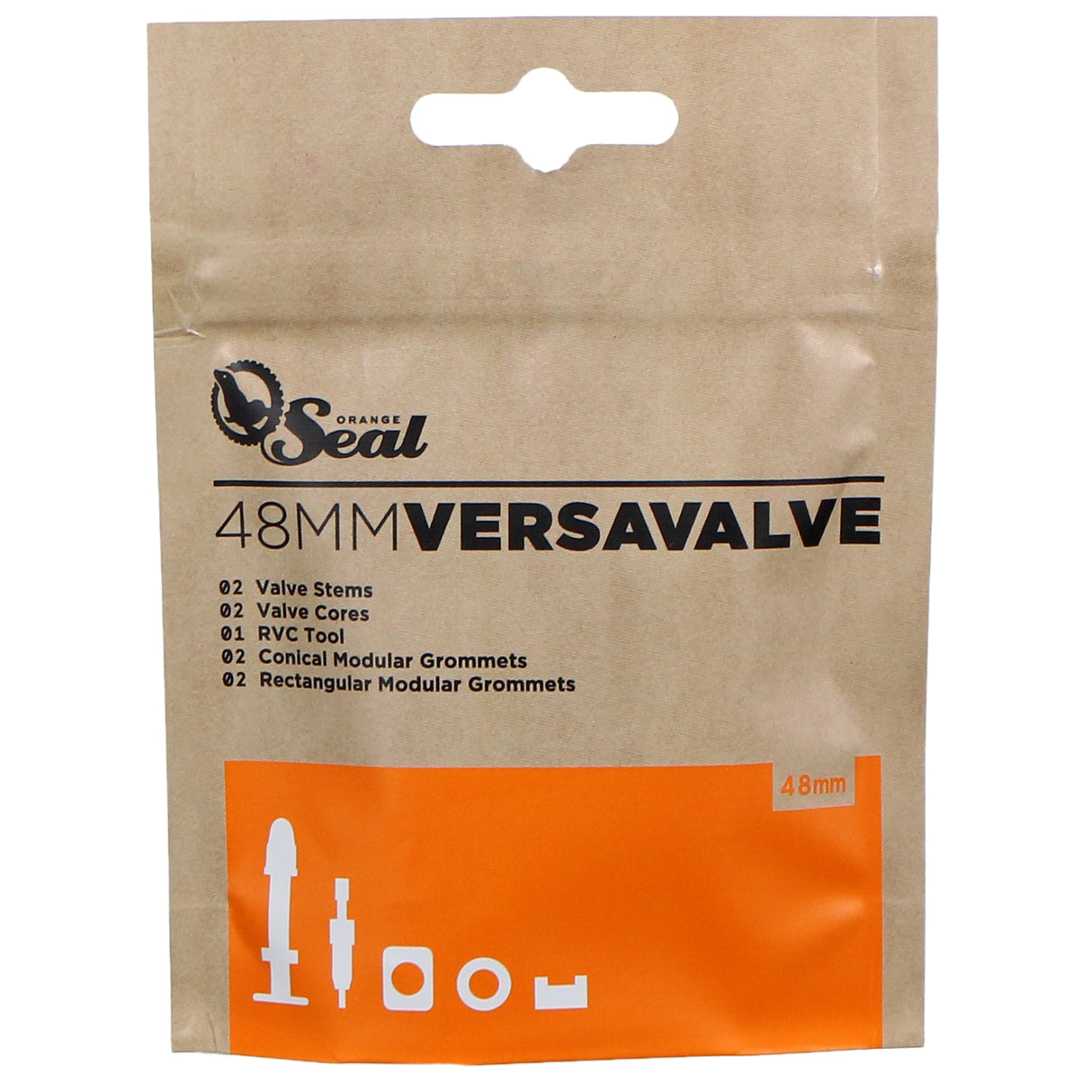 VersaValve Valve Stems Retail Kit, 48mm - Pair