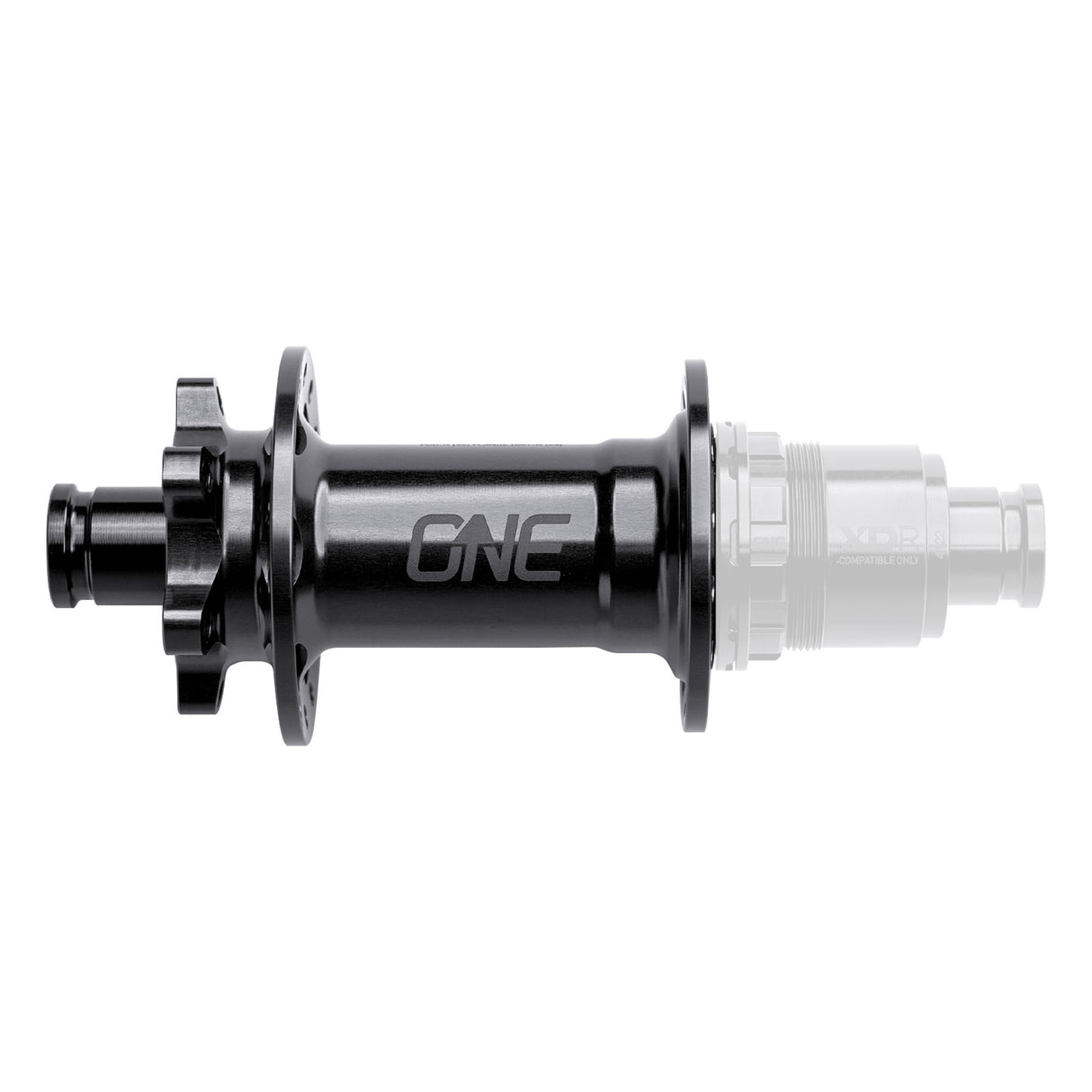 6B-Disc Rear Hub, 12x148mm, No FH, 32h, Black