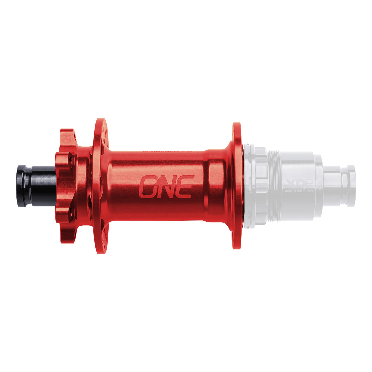 6B-Disc Rear Hub, 12x148mm, No FH, 32h, Red