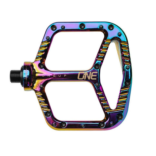 OneUp Components Aluminum Platform Pedals Oil Slick