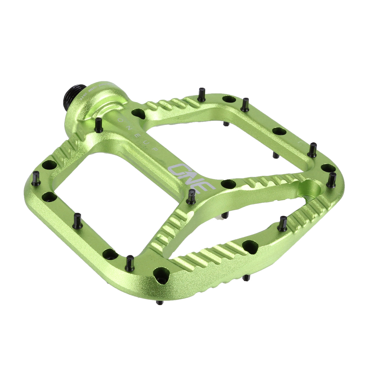 Aluminum Platform Pedals, Green