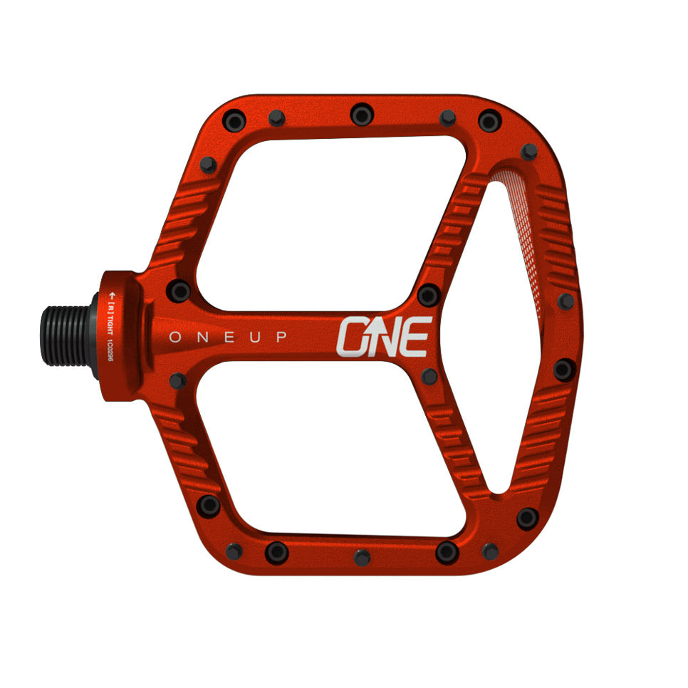 Aluminum Platform Pedals, Red