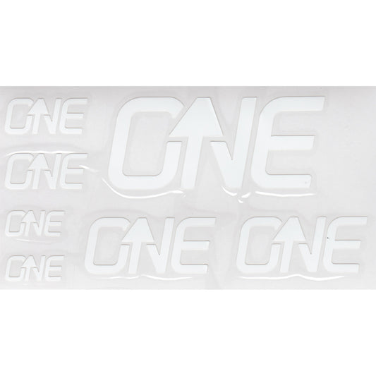 OneUp Components Riser Bar Decal Kit White