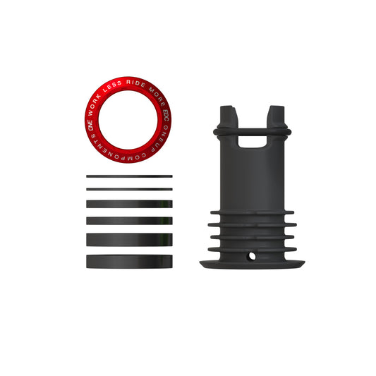 OneUp Components EDC Threaded Top Cap Red