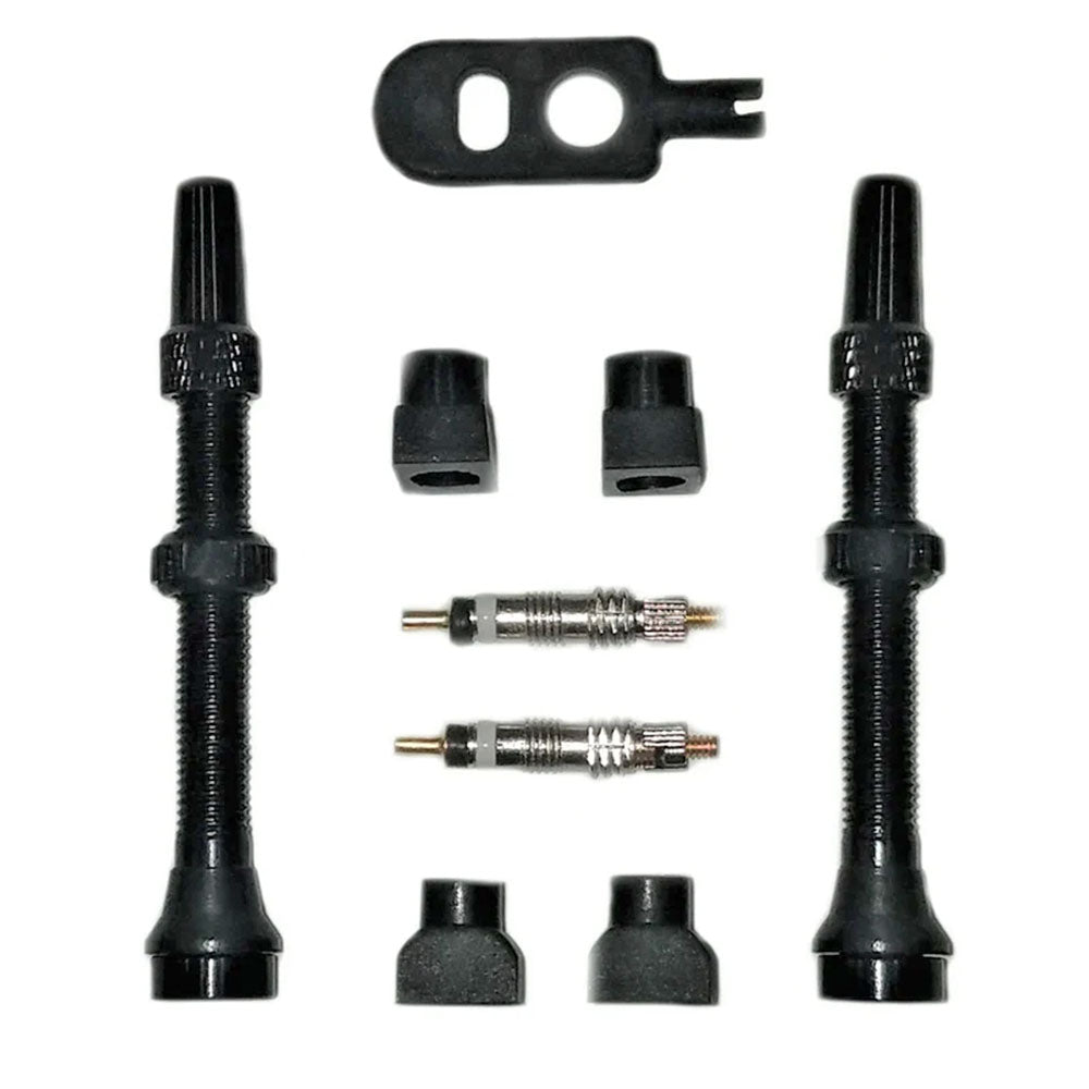 Tubeless 40mm Valve Stem Kit, Black