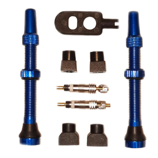 Black Ox Tubeless 40mm Valve Stem Kit Blue