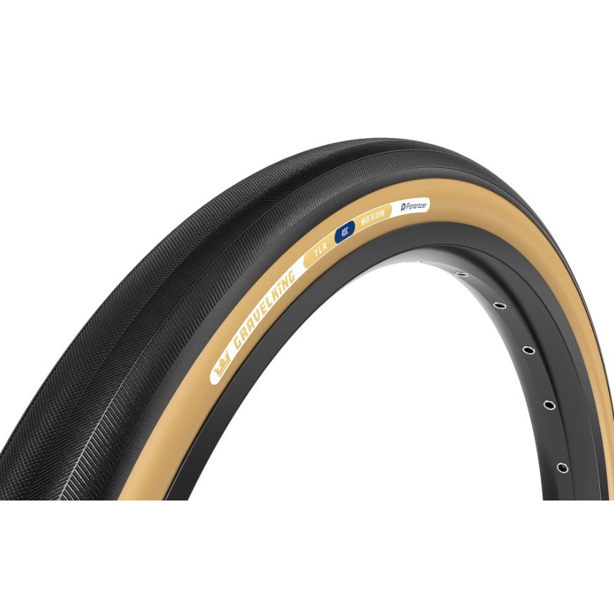 GravelKing Tire, 700x40, TLC, Black/Brown