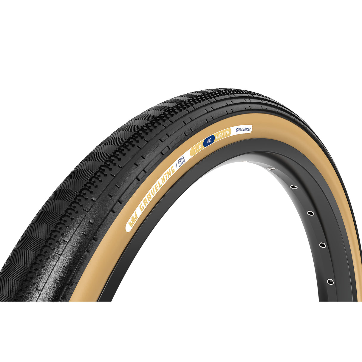 GravelKing SS Tire, 700x40, TLC, Black/Brown