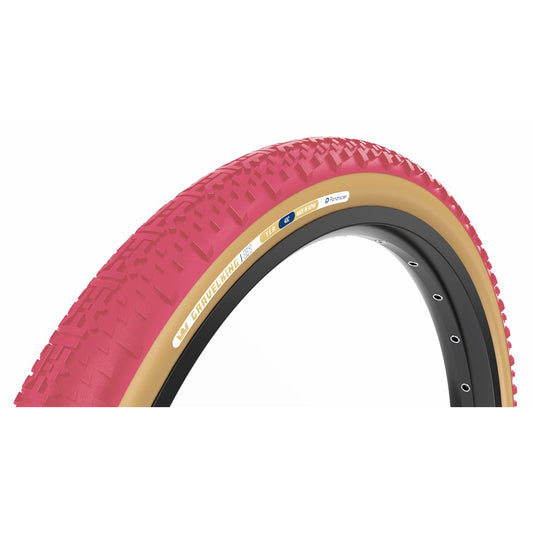 Panaracer GravelKing X1 Tire - 700 x 40 Tubeless Folding Cranberry/Brown