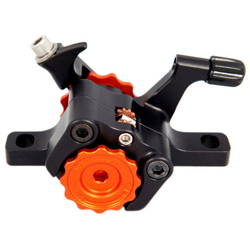 Klamper Disc Brake Caliper, Short-Pull, Black/Org