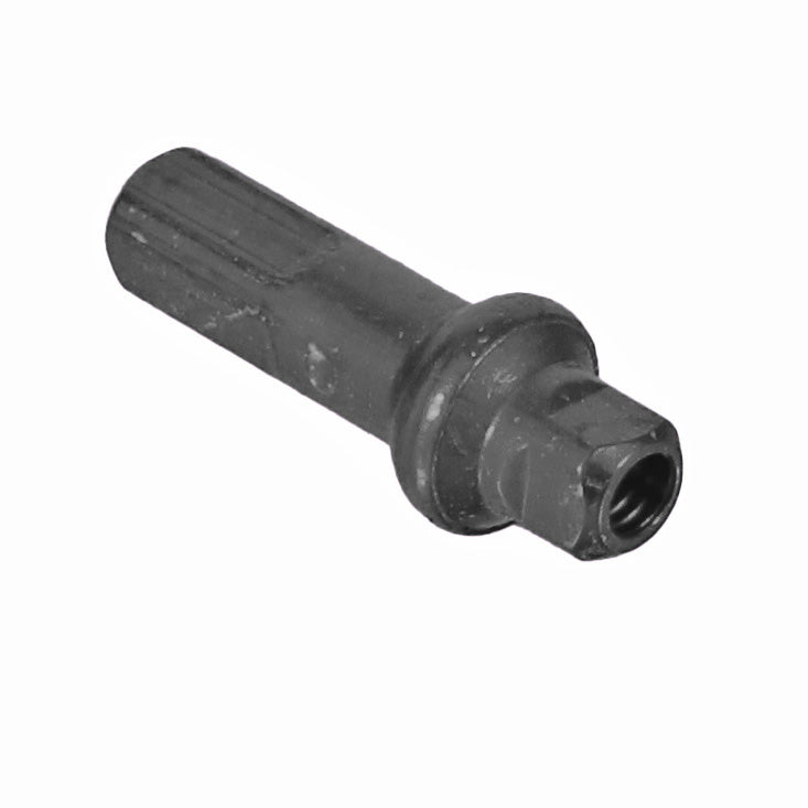 Double Square Brass Nipple, 14g/18mm, Black, 100/Count