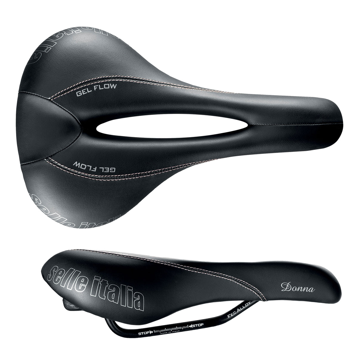 Donna Flow Saddle, L2, FEC Rail, Black