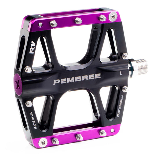 PEMBREE R1V Platform Pedals Black/Purple