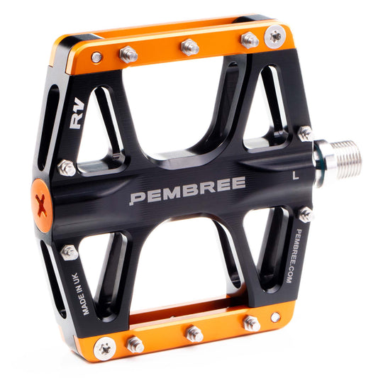 PEMBREE R1V Platform Pedals Black/Orange