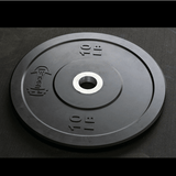 7' Hard Chrome Triple Bearing Olympic Bar and Bumper Plate Set