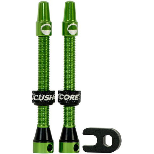 CushCore Tubeless Presta Valve Set - 55mm Green