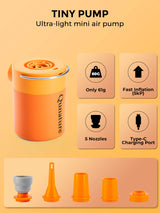 Qunature Mini Electric Air Pump for Camping & Outdoor Gear