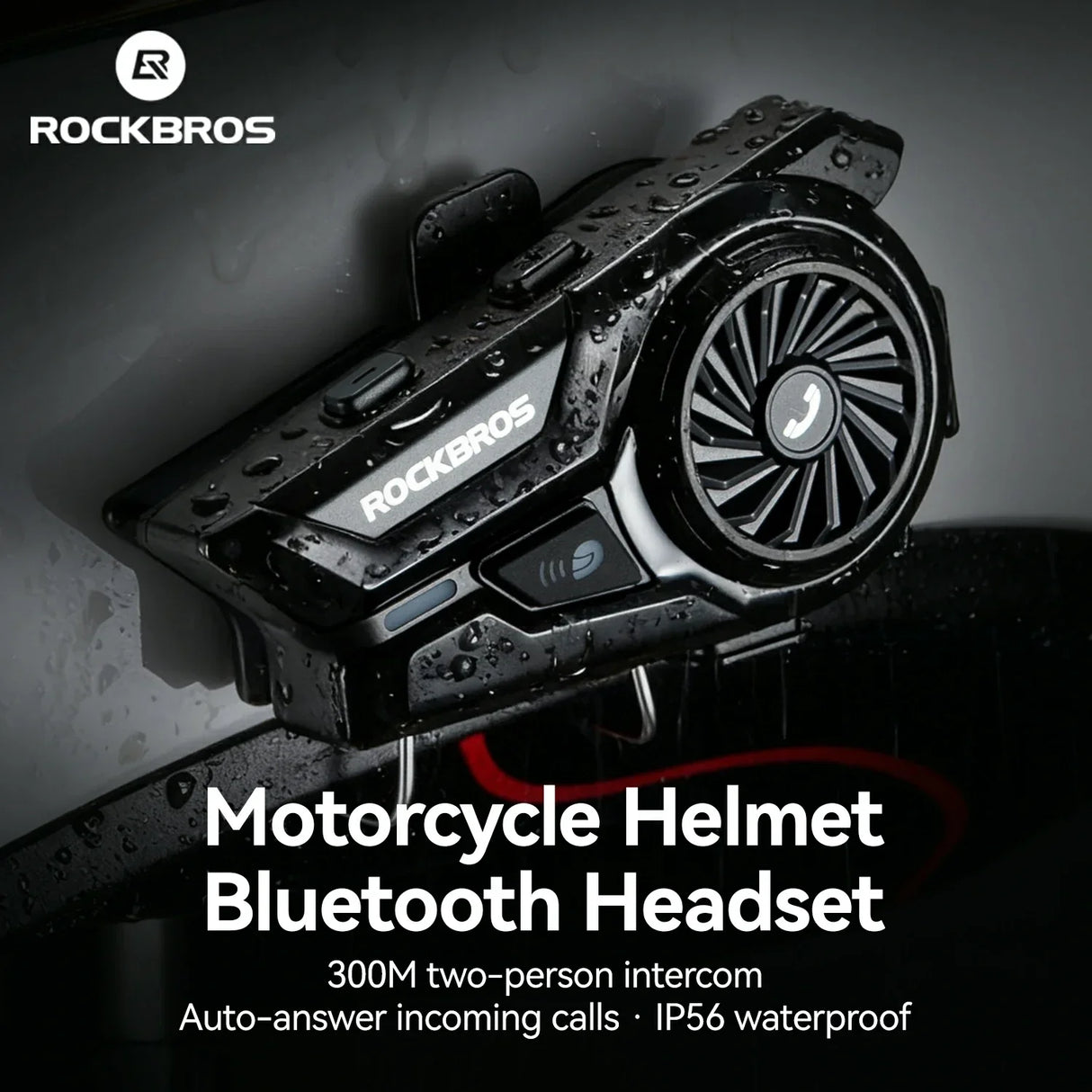 R1 Motorcycle Bluetooth Communication Headset Helmet Speakers