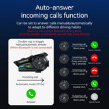 R1 Motorcycle Bluetooth Communication Headset Helmet Speakers