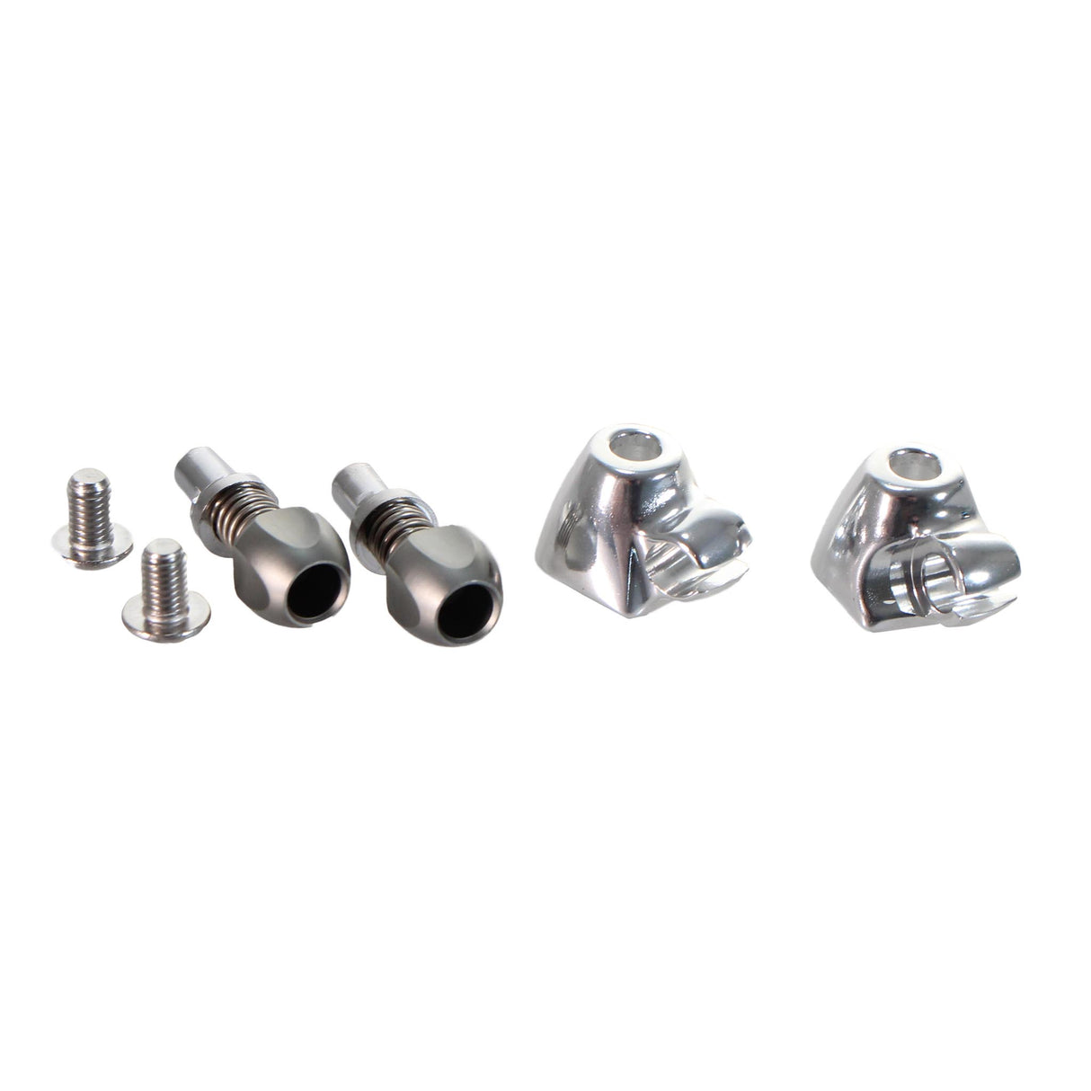 QR Cable Stop Adjusters, Pair - Silver